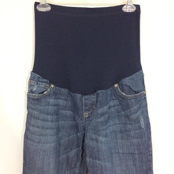 Liz Lange Maternity Sz 2 Medium Wash Blue Jeans - Picture 4 of 8